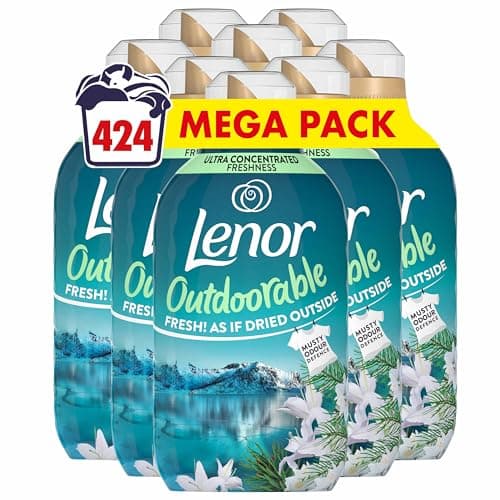 Image of Lenor Outdoorable Fabric Conditioner 424 Washes (8x53), 742ml, Northern Solstice - Ultra Concentrated Freshness
