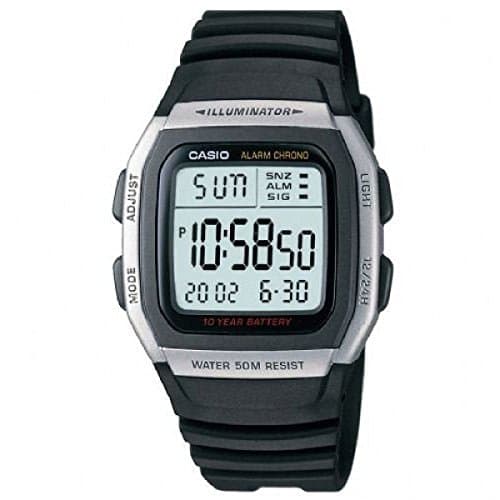 Image of Casio Mens Quartz Watch, Digital Display and Plastic Strap W-96H-1AVES