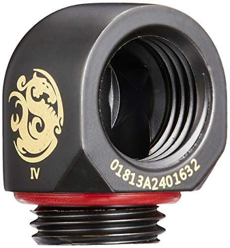 Image of BitsPower BP-CBWP-C39 Adapter 90 Grad AG auf G1/4 Pouces IG-Carbon Fittings/Connectors