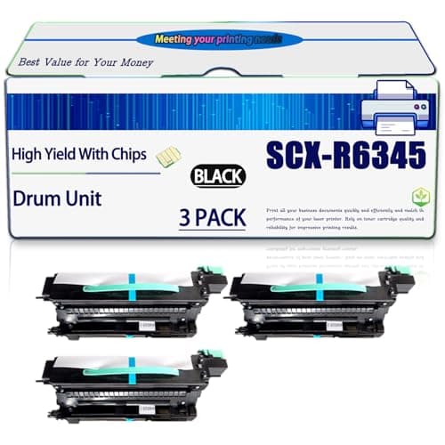 Image of Compatible for Samsung SCX-R6345A Drum Unit Work for SCX-6345N Printers, High Yield 90000 Pages, with Chip (3 Pack Black)