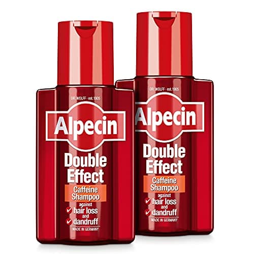 Image of Alpecin Double Effect Shampoo 2x 200ml | Anti Dandruff and Natural Hair Growth Shampoo | Energizer for Strong Hair | Hair Care for Men Made in Germany