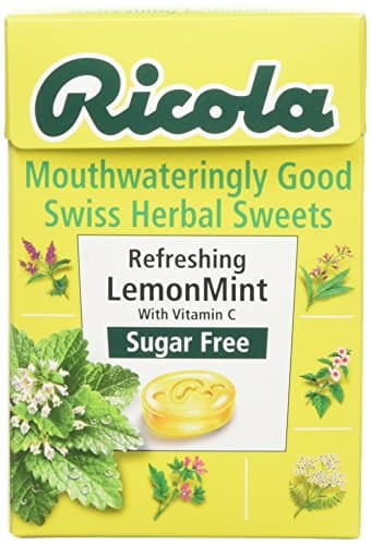 Image of Ricola Lemon Mint Sugar Free Swiss Herb Drops 45 g (Pack of 10)