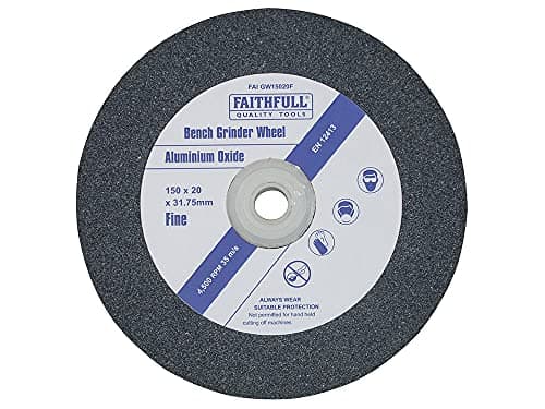 Image of Faithfull FAIGW15020F Bench Grinding Wheel Alox 150mm x 20mm Fine