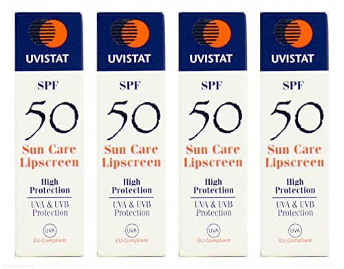 Image of Multibuy 4x UVISTAT SPF 50 Sun Care Lipscreen - 5g