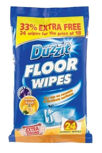 Image of Duzzit Floor Wipes 18Pk x2