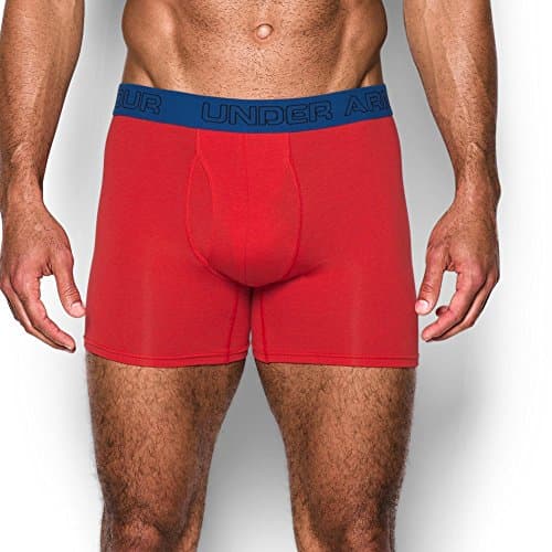 Image of Under Armour Charged Cotton® Stretch 6" Boxerjock® - 3-Pack XXXX-Large Black, Black/ White/ Red, 4XL