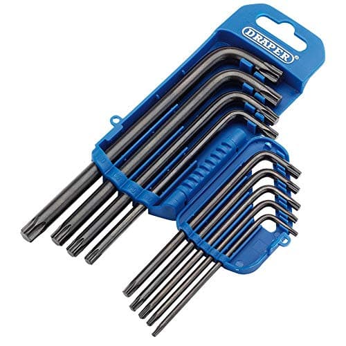Image of Draper TX-STAR® Torx Hex Key Set (9 Pieces) | Security Allen Key Star Torx Set | 33743