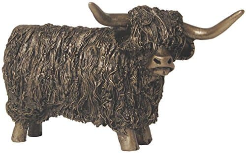 Image of Highland Bull, Standing, Cold Cast Bronze Sculpture by Veronica Ballan (VB019).