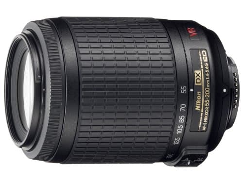 Image of Nikon JAA798DA 55-200MM F/4-5.6 AF-S VR DX Black Lens - Bulk packaging (White box, New) (Renewed)