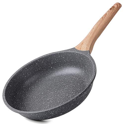 Image of ZUOFENG Non Stick Frying Pans 20cm, Non-Stick Omelette Fry Pan, Granite Frying Pan Stone Pans