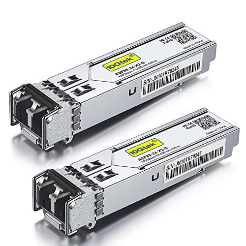 Image of 10Gtek [2 Pack] 1G SFP SX LC Multimode Module 550-meter, 1000Base-SX Mini-Gbic Transceiver Compatible for Cisco GLC-SX-MMD, Meraki, Mikrotik, Netgear, Ubiquiti UniFi UF-MM-1G, D-Link,Zyxel and more