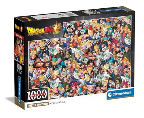 Image of Clementoni Impossible Dragon Ball Puzzle – 1000 Pieces – Adult Jigsaw Puzzle, Poster Included, Difficult Jigsaw Puzzle, Fun for Adults, Made In Italy, 39918