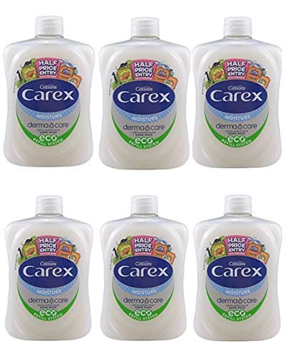 Image of Carex Moisture plus Antibacterial Handwash Refill Bottles 500ml x 6 pack