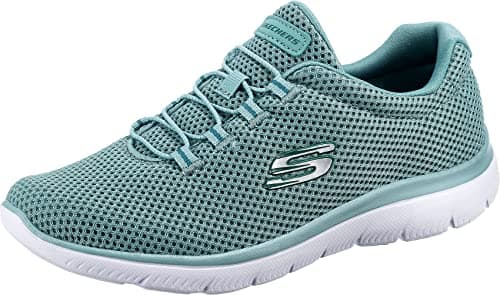 Image of Skechers Women's Summits 12985 Trainers, Sage Mesh/ White Trim, 4 UK