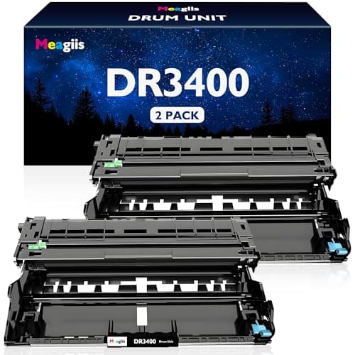 Image of Meagiis DR-3400 DR3400 Drum Unit Compatible for Brother DR-3400 DR3400 Drum Unit for HL-L6250DN HL-L5000D HL-L5100DN HL-L5200DWT HL-L6200DW HL-L6200DWT HL-L6400DW HL-L6400DWT Printer (2 Pack)