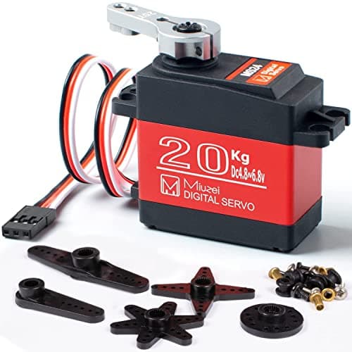 Image of Miuzei 20KG Digital Servo High Torque Full Metal Gear Waterproof for RC Model DIY, 1/8 1/10 RC Car Robot DS3218MG,Control Angle 270°