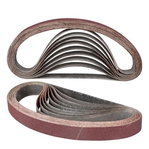 Image of STEBRUAM 12PCS Sanding Belt 20 x 520 mm 120 Grit