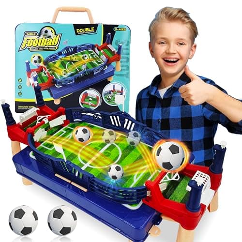 Image of Pinkgarden Mini Foosball Table Games, Tabletop Football Soccer Game, Table Top Foosball Desktop Sport Board Game for Indoor Fun Family Game Night (Mini Foosball Table Games)