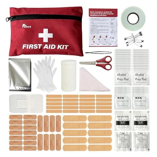 Image of azark Premium First Aid Kit – 108 Piece Compact Emergency Medical Kit for Home, Car, Travel, Workplace, Hiking & Outdoor