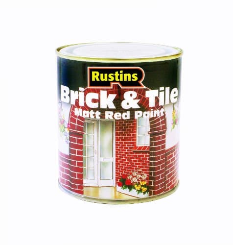 Image of Rustins BRIT500 500ml Brick and Tile Paint - Red