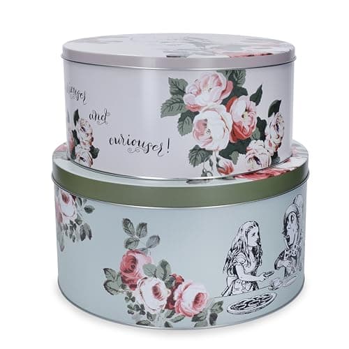 Image of Mikasa and the V&A Alice In Wonderland Cake Tins Set of 2