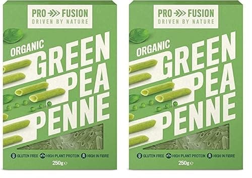 Image of Profusion Organic Green Pea Penne Pasta - High in Plant-Based Protein & Fibre - Grain Free, Gluten Free, GMO Free - Suitable for Vegan & Paleo Diets (Pack of 2)