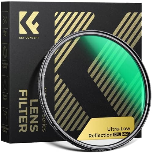 Image of K&F CONCEPT 52mm Polarising Filter Ultra Low Reflection Circular Polarizing CPL, Ultra Definition, 28 Layer Multi Coated Polarized MRC Filter (Nano-X Series)