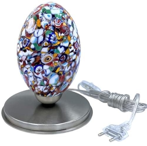 Image of Lampe table lamp in Murrina Millefiori Veneziana Made In Murano Made in Italy