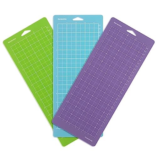 Image of Vinyl Cutting Mats for Cricut - Vinyl Maker and Explore Cutting Machines, Sticky Non-Slip Durable Craft Mat, Replacement Accessories for Cutting Machine (MixedGripJoy-3pcs)