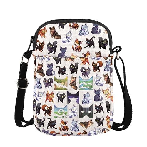 Image of Funny W Cats Crossbody Bag Cute Bluestar Cats Gift Join The Revolution Burn It Down Crossbody Bag Shadow-clan Cat Merch (CB, W Cat Mini-PY2)