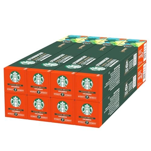 Image of STARBUCKS Single-Origin Colombia by Nespresso, Medium Roast, Coffee Capsules 8 x 10 (80 Capsules)