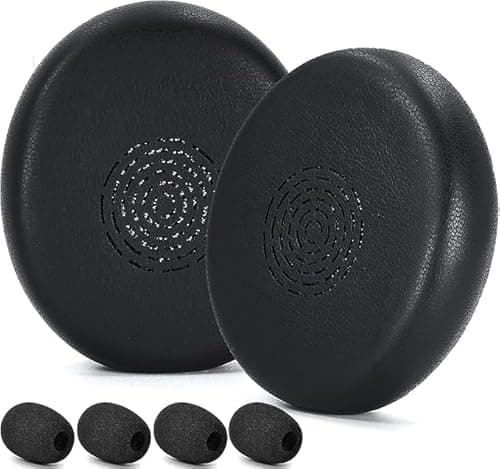 Image of Engage 40 Ear Pads and Microphone Foam Replacement - defean Ear Cushions Compatible with Jabra Engage 50 II/Engage 40 Wired Headset((Do Not Fit Engage 50 Model) (Protein Leather)