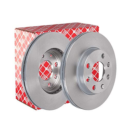 Image of febi bilstein 02806 Brake Disc Set (2 Brake Disc) front, internally ventilated, No. of Holes 4