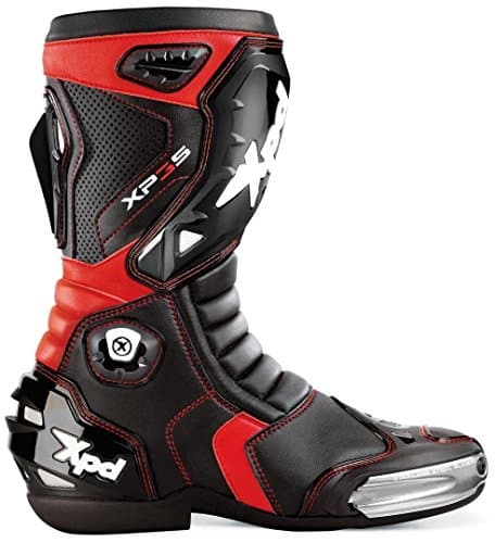 Image of XPD XP3-S S55-021-40 Racing Motorcycle Boots Black/Red, Size 40