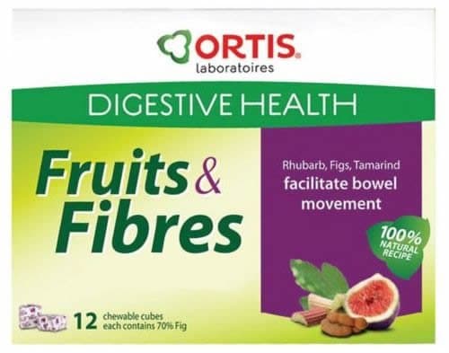 Image of Ortis Ortisan Natural Laxative Fruit and Fibre Cubes - NEW FLAVOUR - RHUBARB/TAMARIND/FIG (12)