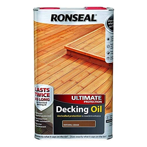 Image of Ronseal Ultimate Protection Decking Oil 5L - Natural Cedar