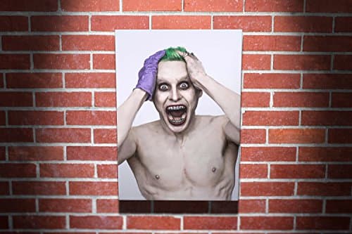 Image of The Joker Jared Leto Batman Hollywood Movie Gallery Framed Canvas Art Picture Print