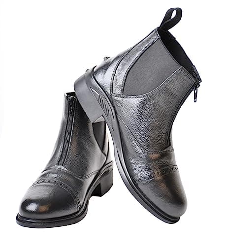 Image of Rhinegold Kentucky Zip Front Paddock Boot-11-Black