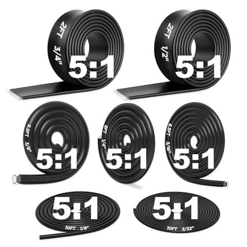 Image of 5:1 Heat Shrink Tubing Roll Kit, 5:1 Adhesive Lined, 7 Diameters, Total 12 M Marine Grade Dual Wall, Waterproof Electrical Wire Shrink Wrap Tubing – for Industrial & Automotive (7 Size, 12M)