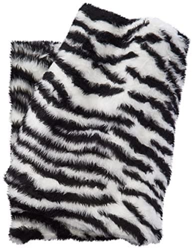 Image of Animal Fun Faux Fur Fabric Material - Zebra, 1Mtr - 150cmx100cm