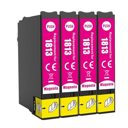 Image of JoyPrinting 18XL Magenta Ink Cartridges Multipack Compatible for Epson 18 XL Ink Cartridges for XP322 XP305 XP312 XP225 XP215 XP212 XP202 XP422 XP412 XP-415 XP405 XP425 Printer(4-Magenta)