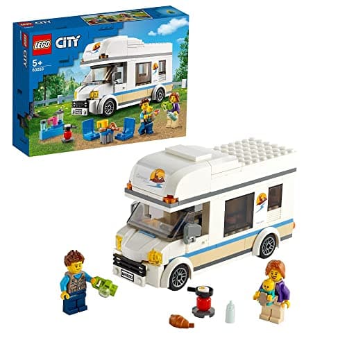 Image of LEGO City Great Vehicles Holiday Camper Van Toy Car for Kids Aged 5 Plus Years Old, Caravan Motorhome Summer Sets, Gift Idea 60283