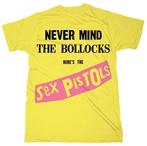 Image of Live Nation Sex Pistols - Bollocks Men's T-Shirt Yellow Large