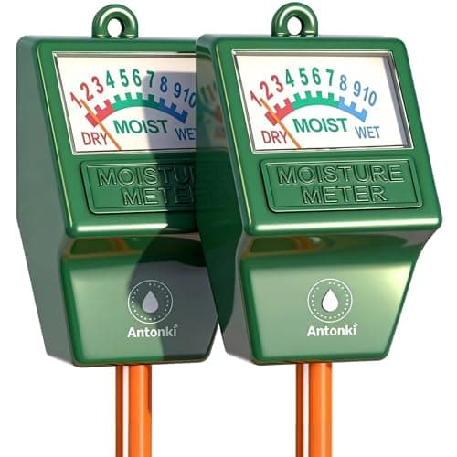 Image of Antonki 2 Pack Plant Water Meter, Soil Moisture Tester Hygrometer Sensor, Soil Water Monitor Kit for Outdoor and Indoor Potted Plants, Flower, Gardening, Farming - No Battery Required
