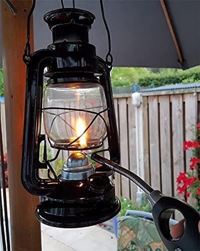 Image of DWD ® Vintage Decor ® Storm Lantern 10 inch Premium Oil Lamp Black Burning Hurricane Lantern Retro Kerosene Lamps Classic Oil Lamp Table Lanterns for Home, Garden, Camping Citronella