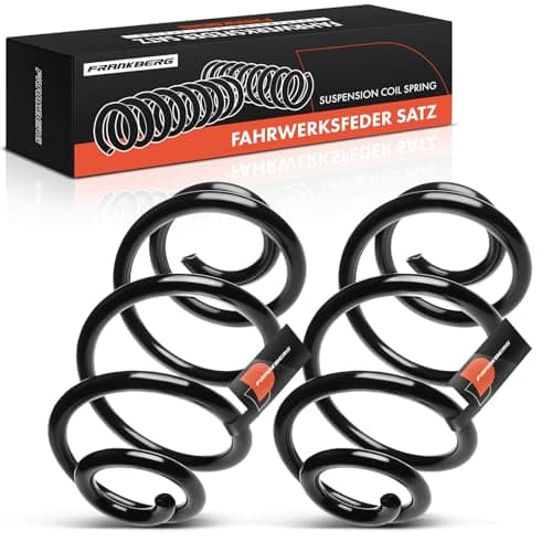Image of Frankberg 2x Coil Spring Rear axle Compatible with Qashqai +2 I J10 NJ10 JJ10E 1.5L 1.6L 2.0L 2007-2013 Replace# 8K0511115DG