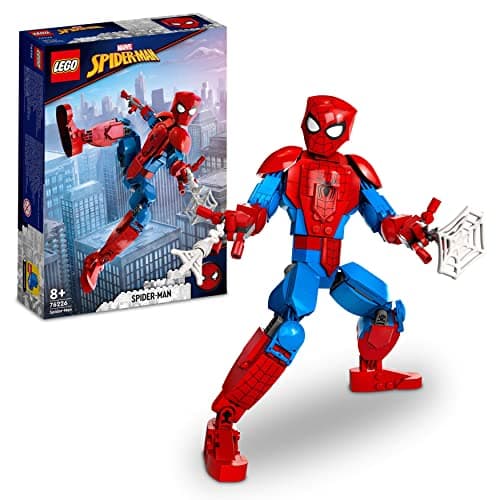 Image of LEGO 76226 Marvel Spider-Man Figure, Fully Articulated Action Toy, Super Hero Movie Set with Web Elements, Collectible Model, Toys for Boys and Girls