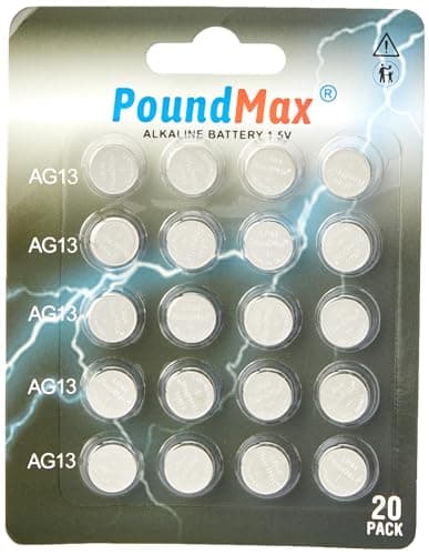 Image of 20 x Super AG13 G13 SR44 LR44 A76 V13GA PX76A 357 Alkaline Button Batteries