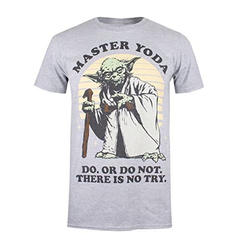 Image of Cotton Soul Star Wars Master Yoda Unisex T Shirt, Grey Heather, Large