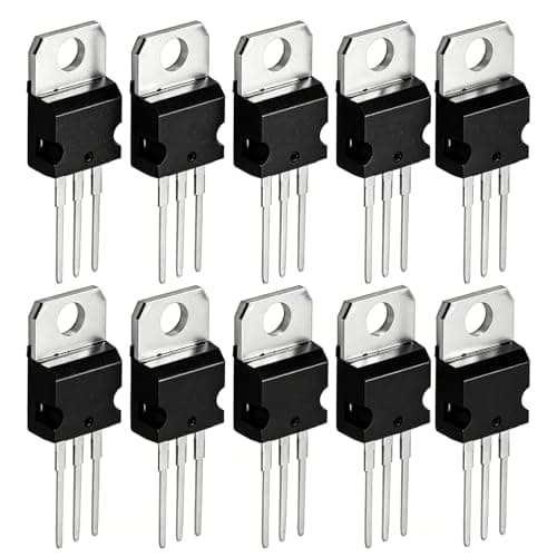 Image of 10Pcs L7805 Voltage Regulators, L7805 Lm7805 7805 Linear Positive Voltage Regulator 5V 1.5A To 220 3-Terminal Voltage Stabilizer Transistor Stabilizing Ic Chip